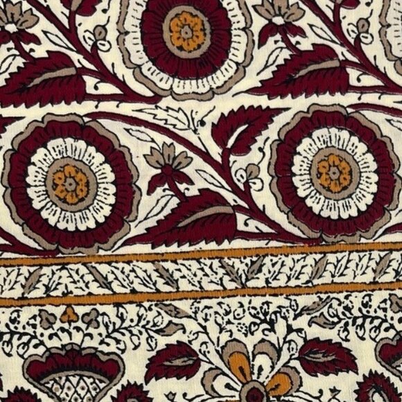 Vintage Cranston Schwartz Liebman Texas Boho Fabric Remnant 2 Yards x 24.25" - Picture 10 of 10